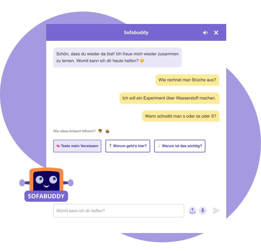 Beispiel vom Sofabuddy Chatfenster